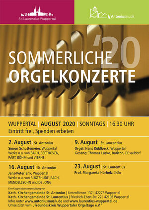 Plakat Orgelsommer 2020