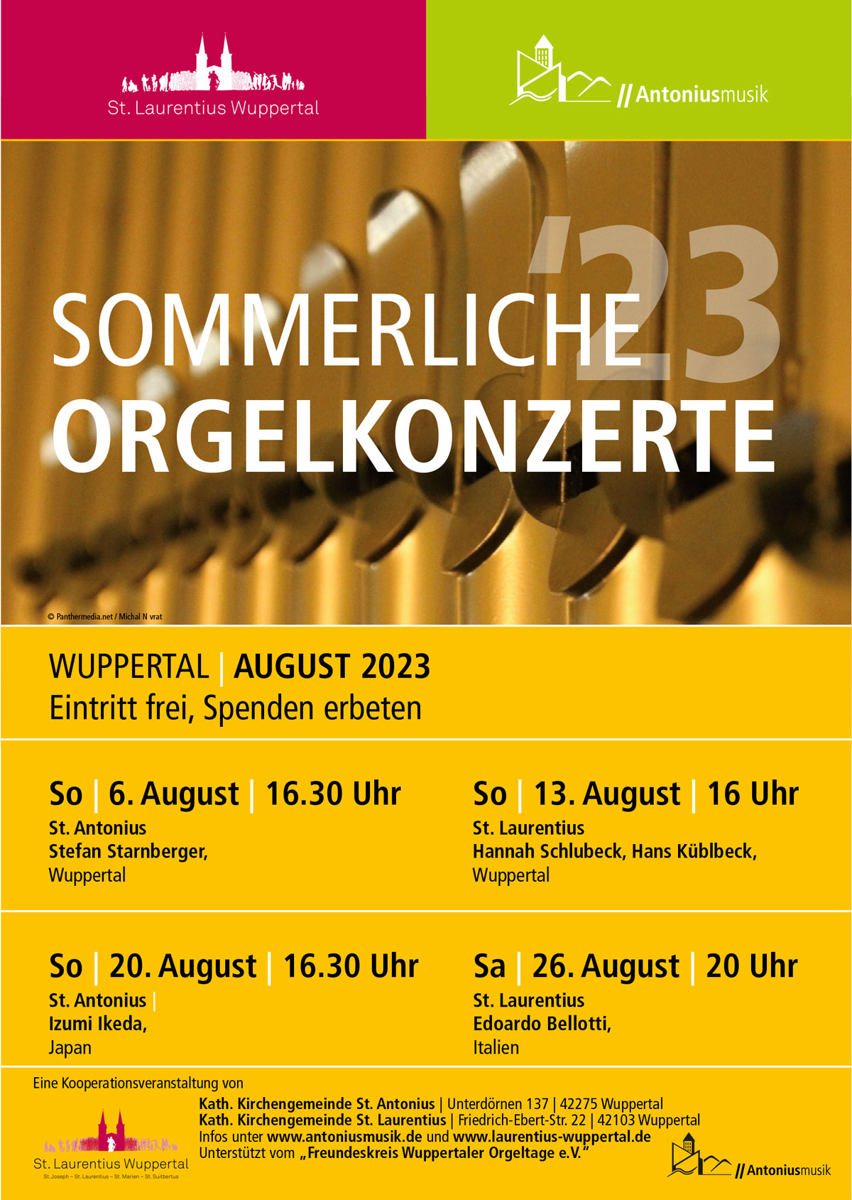 Orgelkonzert 06. und 20.08.2023